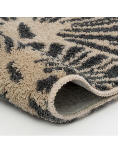 Tapis de bain feuilles de Lotus anthracite