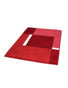 Tapis de Bain - Dakota Rouge Rubis - 2 Tailles