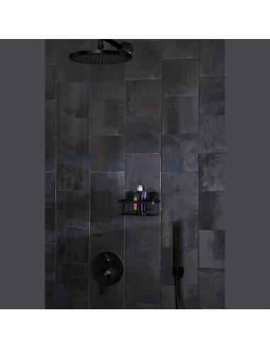 Panier Etagère de Douche Auto-Adhésif - Noir