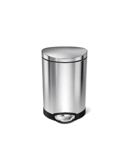 Poubelle Salle de Bain - Compacte 6L - Inox Mat