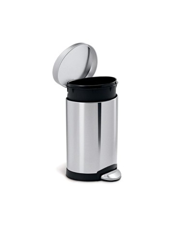 Poubelle Salle de Bain - Compacte 6L - Inox Mat