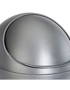 Poubelle Salle de Bain - Visor 6L - Gris Nickel 2