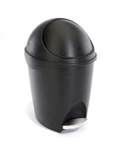 Poubelle Salle de Bain - Visor 6L - Noir