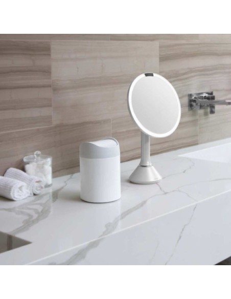 Mini Poubelle - 1.5L - Acier Blanc - CW2079