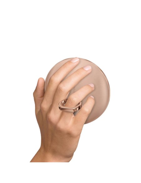 Miroir grossissant X10 - Lumineux - Compact - Or Rose ST3046
