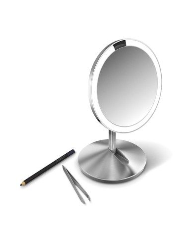 Miroir Maquillage Led Repliable - Inox Brossé...