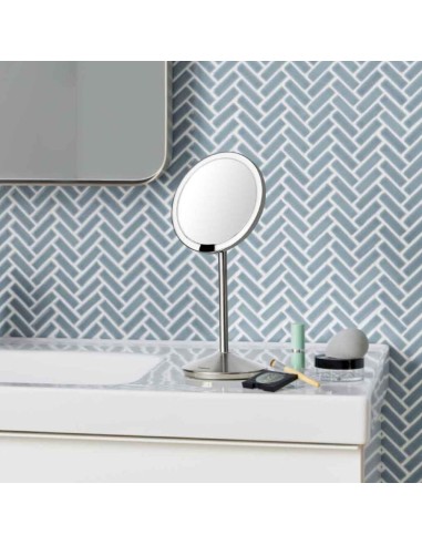 Miroir Maquillage Led Repliable - Inox Brossé...