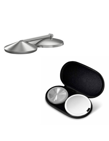 Miroir Maquillage Led Repliable - Inox Or rosé...