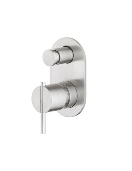 Mitigeur Mural Encastré Bain/Douche - 2 Sorties - S22 - Inox Brossé