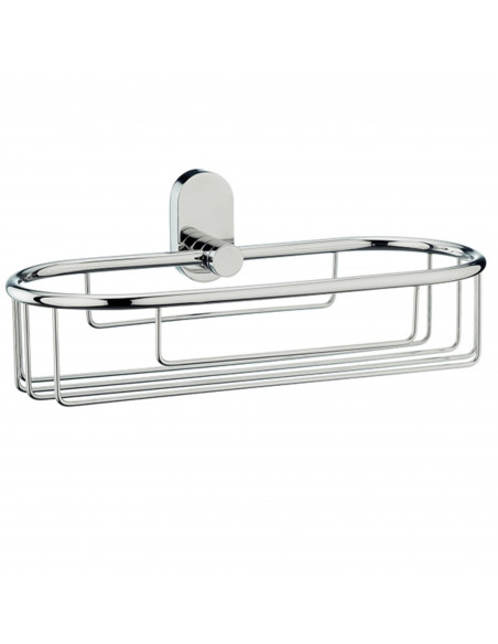 Panier Etagère de Douche Lucido - A visser ou Coller - Inox Brillant