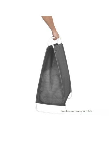 Panier à Linge Pliable Souple - "Cinch" - Gris