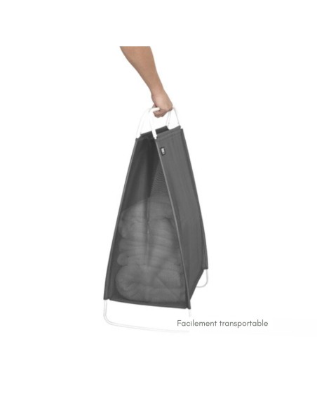 Panier à Linge Pliable Souple - "Cinch" - Gris