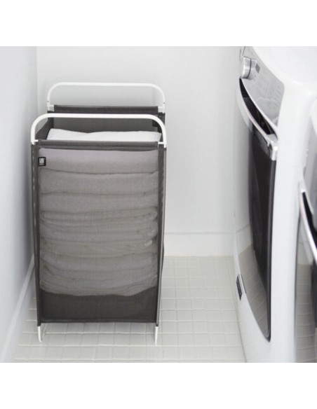 Panier à Linge Pliable Souple - "Cinch" - Gris