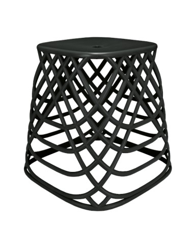 Panier à Linge Design et tabouret - Scandic - Noir