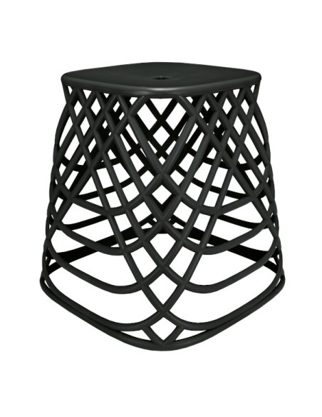 Panier à Linge Design et tabouret - Scandic - Noir