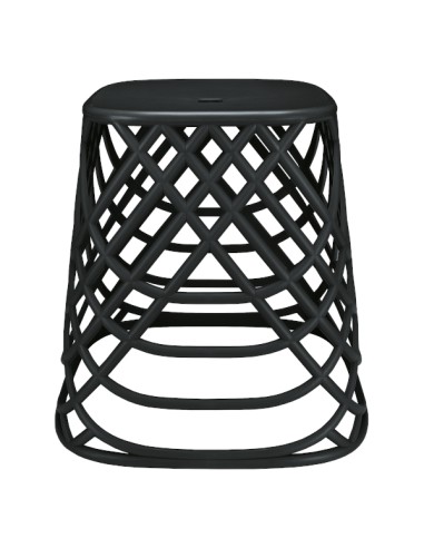 Panier à Linge Design et tabouret - Scandic - Noir