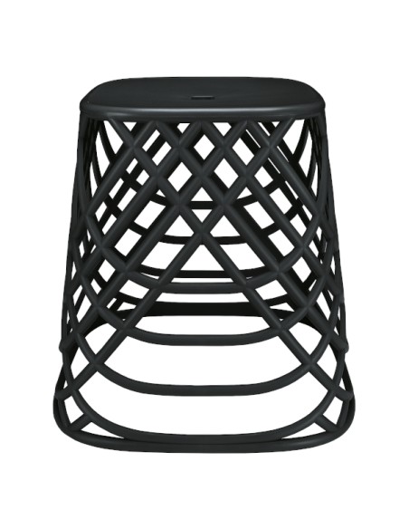 Panier à Linge Design et tabouret - Scandic - Noir