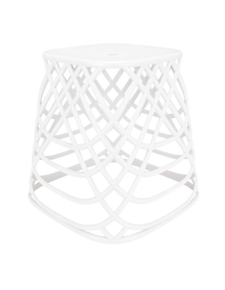 Panier à Linge Design et Tabouret - Scandic - Blanc