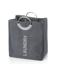 Sac à linge palma gris foncé double