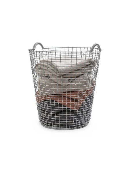 Panier à Linge - Classic 80 - Sac Blanc - Acier Galvanisé - Korbo