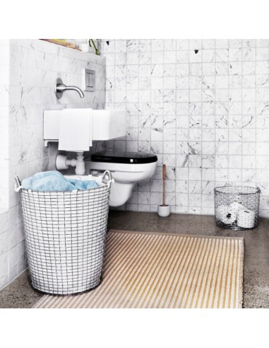 Panier à Linge - Classic 80 - Sac Blanc - Acier...