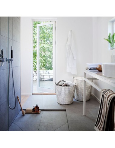 Panier à Linge - Classic 80 - Sac Blanc - Acier...