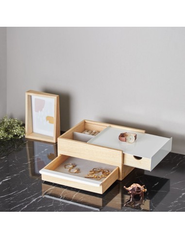 Boîte à Bijoux - Stowit Box - Bois naturel et...