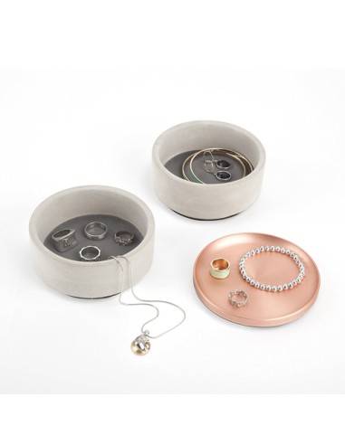 Boîte à Bijoux - Tesora - Résine Béton / Cuivre