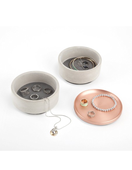 Boîte à Bijoux - Tesora - Résine Béton / Cuivre