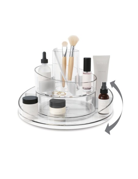 Rangement Maquilage et produits de beauté Pivotant - Cascada - Transparent