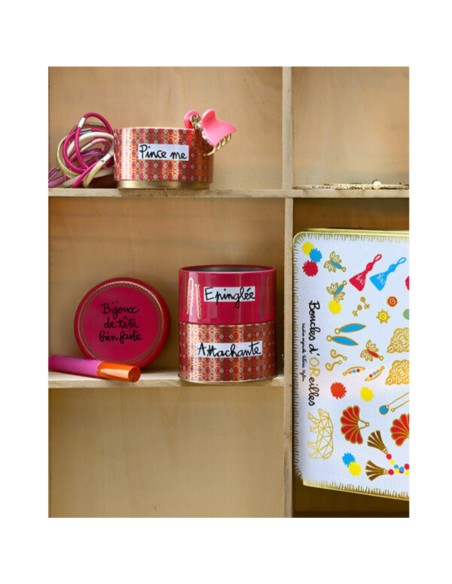 Boites à Barrettes empilables "Tête bien faite" - Derrière La porte