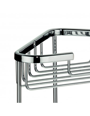 Panier Etagère Double d'Angle de Douche - Brass...