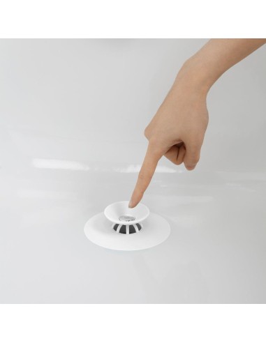 Bouchon de vidange flexible et attrape-cheveux...