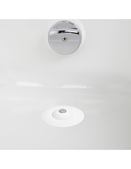 Bouchon de vidange flexible et attrape-cheveux - Flex - Blanc