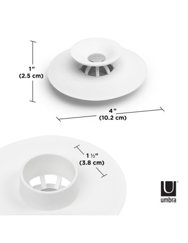 Bouchon de vidange flexible et attrape-cheveux...