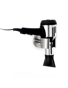 Porte Sèche Cheveux Mural - Nexio Primo - Inox Brossé Mat 2