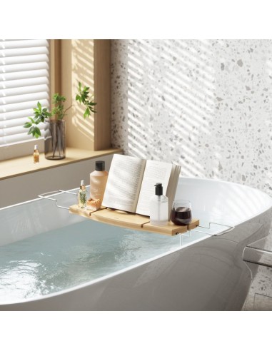 Pont de baignoire ajustable - Aquala - Bambou