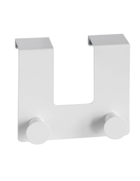 Patère de Porte Strip - 2 Crochets - Blanc