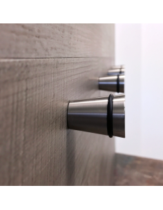 Patère murale - Cône - Inox Massif - Lot de 3 2