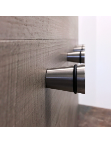 Patère murale - Cône - Inox Massif - Lot de 3