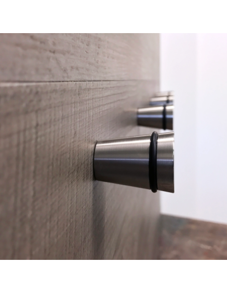 Patère murale - Cône - Inox Massif - Lot de 3