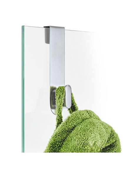 Patère Porte de Douche - Areo - Inox Mat