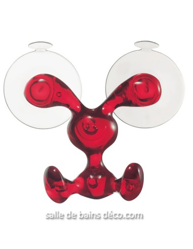 Patère à Ventouse - Bunny - Rouge