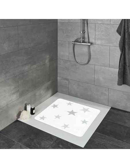 Tapis antidérapant pour douche - Stars - 55x55cm