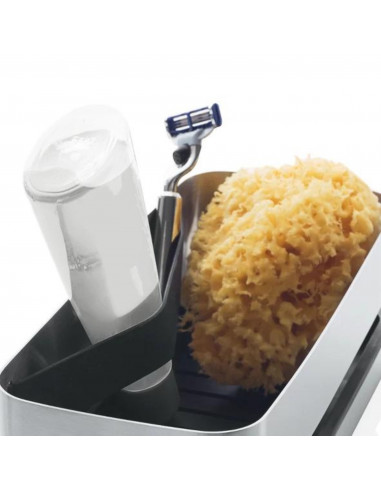 Panier Douche à fixer ou coller - Nexio - Inox Mat