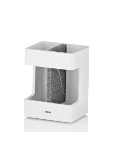 Porte Brosse à Dents Original - Cube - Blanc / Gris