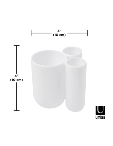 Porte Brosse à dents - Touch - Blanc