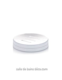 Porte Savon Rond - Amina - Inox Blanc
