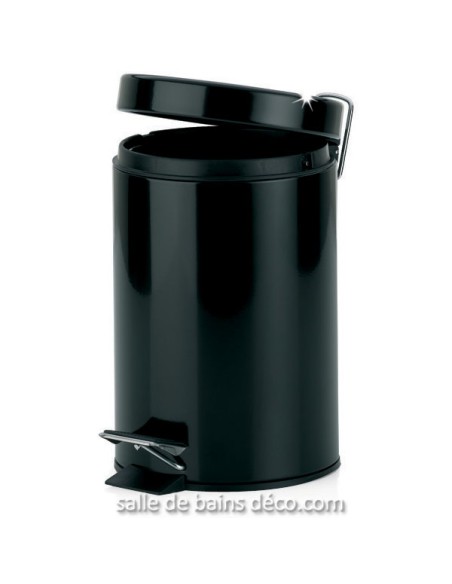 Poubelle à pédale - Kali - 3L - Noire