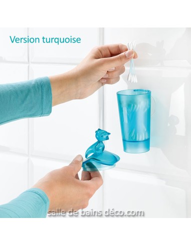 Rangement mural à ventouse - Flori - anthracite